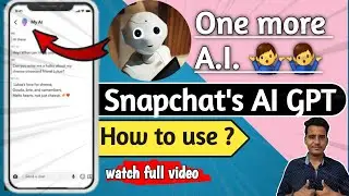 How to use snapchat's my ai | snapchat ai gpt | How to use snapchat gpt | Snapchat gpt launch