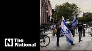 Israeli supporters gather outside White House ahead of Abraham Accord signing