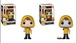 Сравнение фигурок Funko It Джорджи Денброу (обычная и редкая версия).