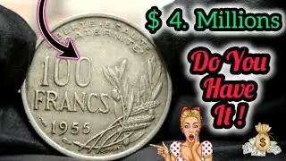 Most Valuable Top 5 100 Francs 1955 Coin Worth A big Money! How to Sell Old Coins