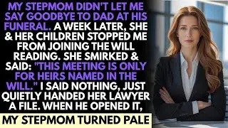 My Stepmom Left Me Out of Dad's Will Reading — So I Showed Her Lawyer The Real Will  Then She