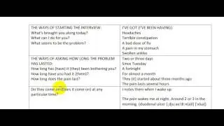 English in Medicine Unit 1 Section 1 Summary