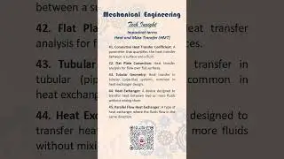 Important Concepts in Heat and Mass Transfer IT-9 TechInsight #mechanicalengineering #MTCTutorials