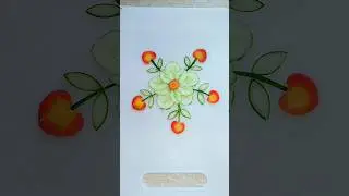 Cucumber Carving Design l vegetable carving ideas #art #salad #cookwithsidra #cutvegetables #shorts