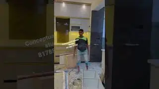 Kitchen with breakfast counter