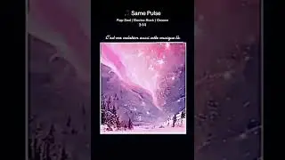 🎵Same Puls Une ballade pop-soul moderne, planante et sensuelle qu&rsquo;on ressent plus qu&rsquo;on ne l&rsquo;&eacute;coute.