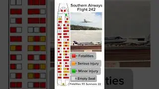 Southern Airways flight 242 passenger fatality and survival seat map layout #planecrash #airdisaster