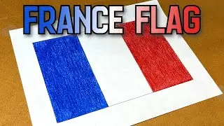 France Flag Drawing 🇫🇷