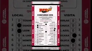Resultados Progol Revancha 2315 #ligamx #progol #futbol #shorts #viral