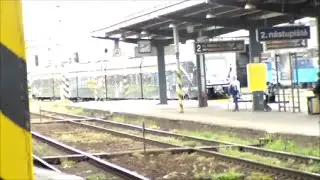 Vlaky a hlášení (Václav Knop) ve stanici Ostrava hl.n.