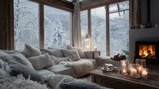Soft winter ambience fills the room ☕ letting thoughts slow and rest peacefully now