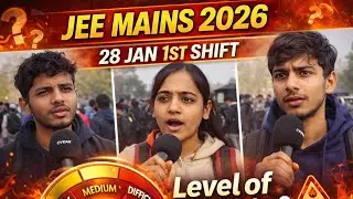 JEE Mains 2026: Реакция студентов на экзамен 28 января, первая смена, в прямом эфире из Коты | Ур...