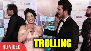 Arjun Bijlani Trolling Aalisha Panwar | ITA Awards 2017