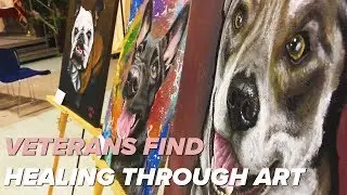 Veterans cope with PTSD, disabilities through art