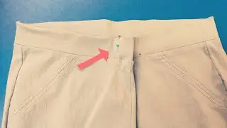 How to take in elastic or replace elastic on waist pants by hand