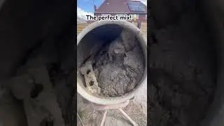The perfect mix!🍦 #cement #mixing #builder #building #brick #brickbuilder #landscape #patio