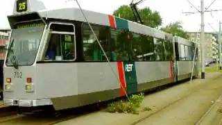 Oude RET Tram (702) op lijn 25