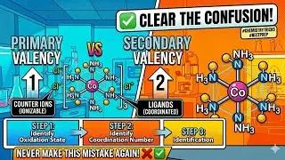 How to Calculate Primary and Secondary Valency of Coordination Compounds | #coordination_compounds