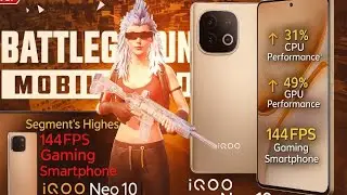 IQOO NEO 10 BGMI LIVE 🔥 120 FPS Smooth Gameplay 🥵 | Ranked Push