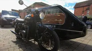 A funeral Motorbike & Sidecar journey from Bedwardine Funeral Service in Worcester #sidecar