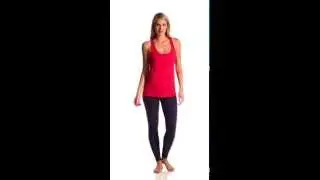 Beyond Yoga Sleek Stripe Split Racer Tank | SwimOutlet.com