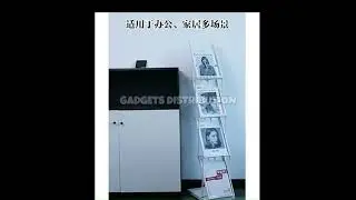 Aluminium Foldable Magazine Stand Silver