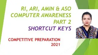 COMPUTER AWARENESS PART2 | RI ARI AMIN ASO OSSSC EXAM PREPARATION 2021| ALL COMPETITIVE EXAM 2021|