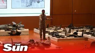 Saudi Defence Ministry shows drone wreckage and blames Iran for oil facility attacks