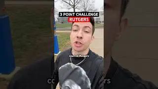 3 Point Challenge: RUTGERS #rutgers #scarlet #knights #collegebasketball #bigten #3pointer #d1