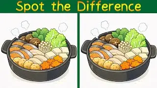 Spot the Difference with a Hot Pot Illustration