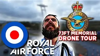 BOLT of LIGHTNING!⚡️ Brand New RAF Memorial | Drone Flight 4K Aerial Tour