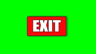 GIVE WAY + EXIT + ONE DIRECTION + STOP + SPEED LIMIT signs with a green screen background