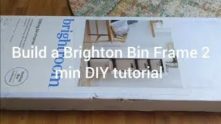 Brightroom Sliding Bin build 2 min, Instructions, DIY Build, Target Sliding Bin Brightroom Install