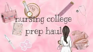 Preparing for my nursing college🩷|my essential and mini haul✨️