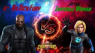 6* R4 Nick Fury DESTROYS Abyss Invisible Woman | Jounas MCOC