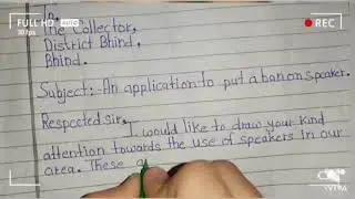 HANDWRITING APPLICATION  (BAN ON SPEAKER)🤩AN APPLICATION ON BAN ON SPEAKER CLASS 12