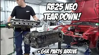 Разборка двигателя SONVIA RB25 neo | Коробка передач GSR G Force восстанавливается с использовани...