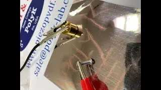Quick Etching Cu/Ni Electrode on Piezo Film to make piezo sensors, actuators, speakers, microphone