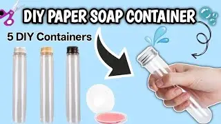 DIY Paper Soap Container EASY! Make Homemade Paper Soap Kit at Home
