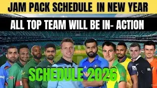 Jam-Packed Cricket Schedule 2026 | New Year Blockbusters as All Top Teams in Action&lrm;