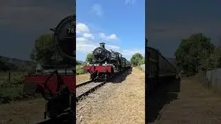 GWR 7828 Odney Manor Arriving at Dunster Station | West Somerset Railway | 21st Aug 2025