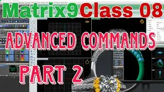 MATRIX 9 || Advanced Commands Part 2 | #jewellerydesign #matrix9 #3dmodeling #cadtutorials #tutorial