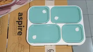 Aspire Lunch Box 4 Compartment| GANESH | Insulated unbreakable #youtuber #lunchbox #like #anishking