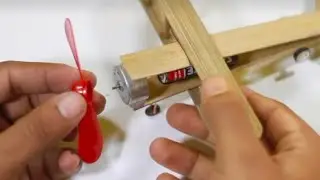 How to Make an Airoplane Using Ice Cream Sticks & DC Motor | DIY Airplane | 