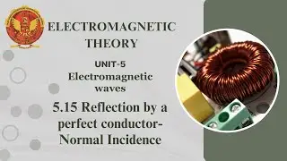 5.15 Reflection by a perfect conductor- Normal Incidence | EE302 | EC504 (A) | EX504 (B) |