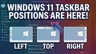 Hands-on with Windows 11's new movable and resizable Taskbar!