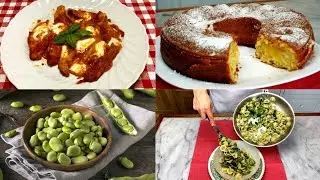 Raccolta 4 ricette di Orecchiette,Pollo, Fave e torta di mele Idee Facili