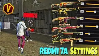 Best Settings ⚙️ + Dpi 🚀 Redmi 7a 📲 ✅ 2025 Free Fire || Free Fire Headshot Setting🎯