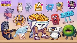 Merge Fellas Italian Brainrot 25 Maker Mode ICON Gameplay | NEW MODE &ndash; Reaching Max Level