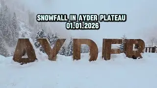 Snowfall in Ayder Plateau 2026 #t&uuml;rkiye #turkey #rize #ayder #ayderyaylası #2026 